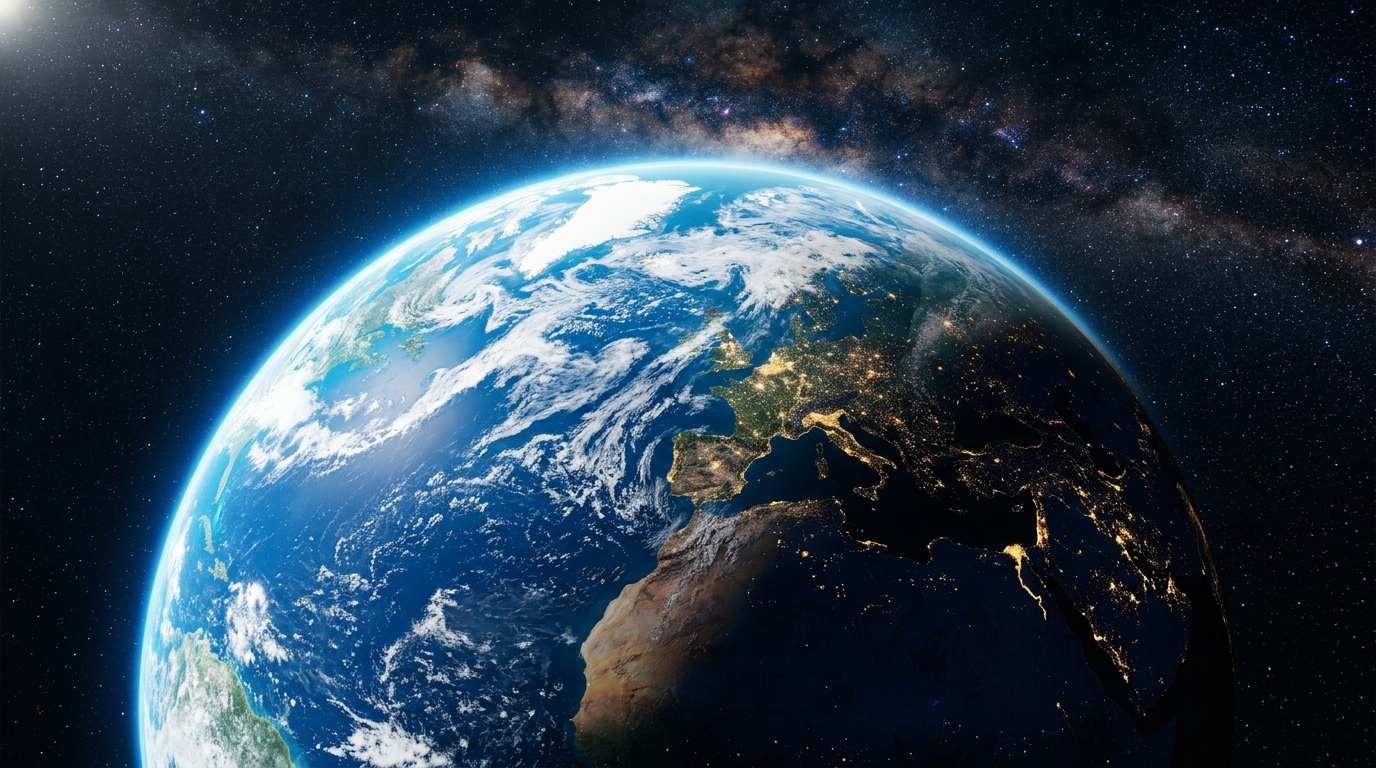 Blue planet view
